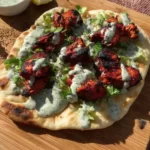 Chicken Tikka Garlic Flatbread