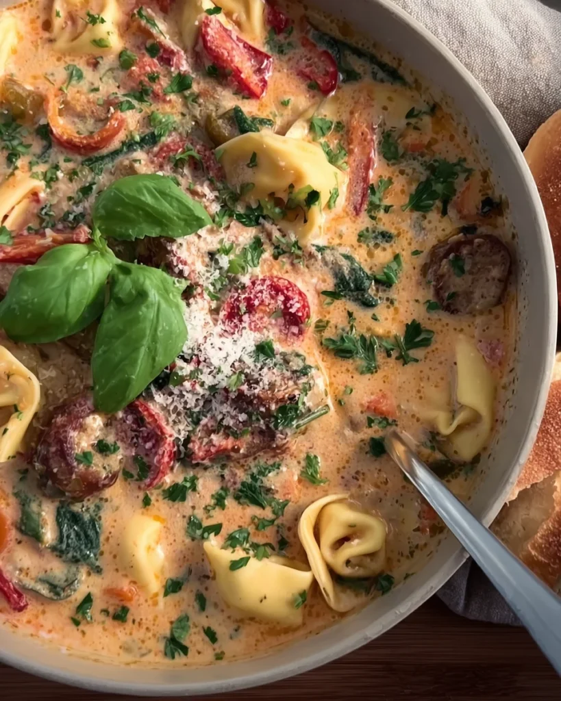 Creamy Tortellini Soup