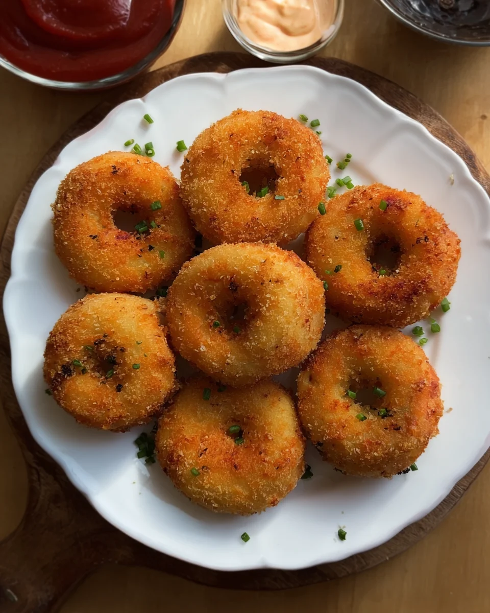 Crispy Chicken and Potato doughnuts