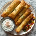 Greek chicken taquitos