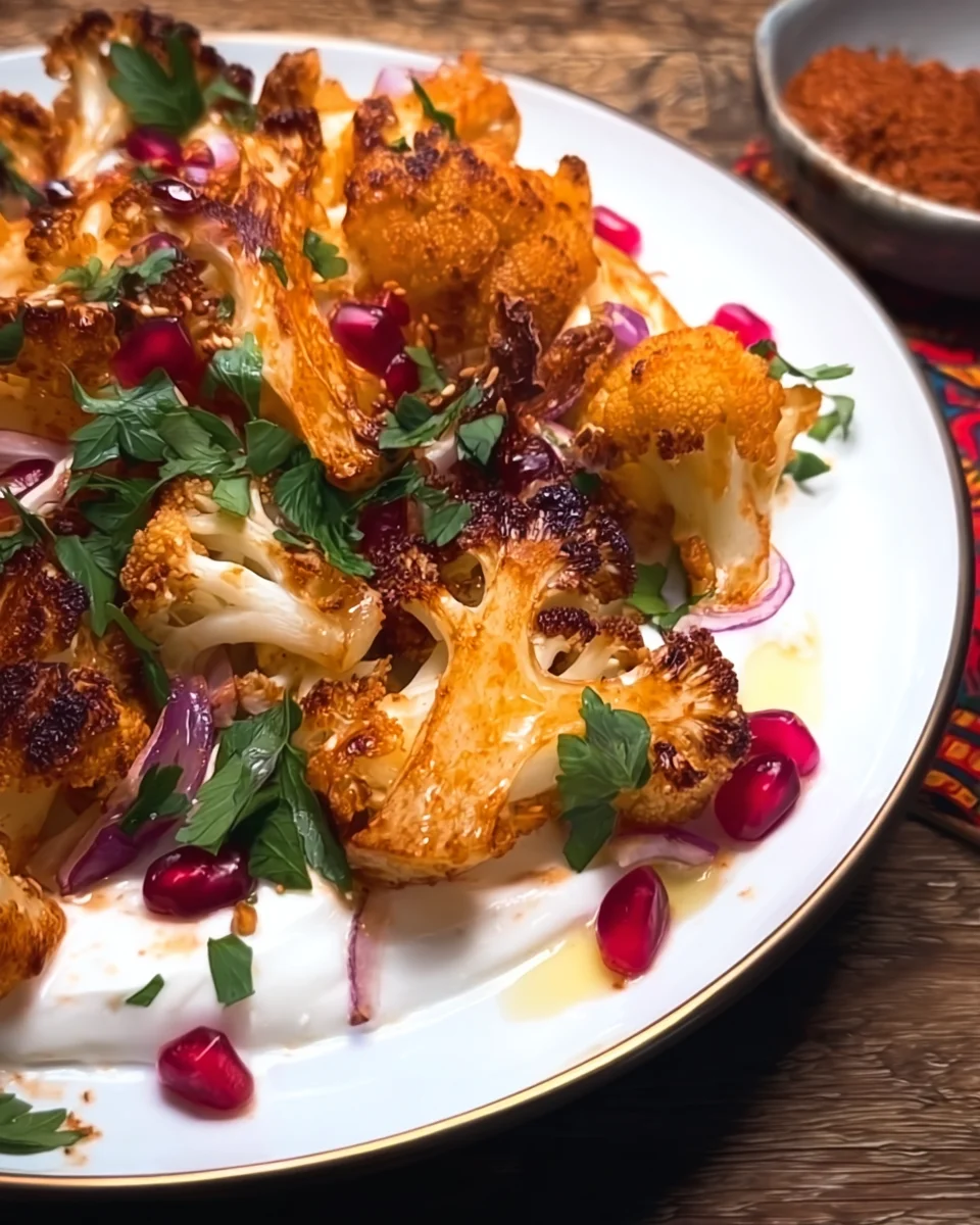 HARISSA ROASTED CAULIFLOWER