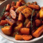 Honey Roasted Carrots and Sweet Potatoes