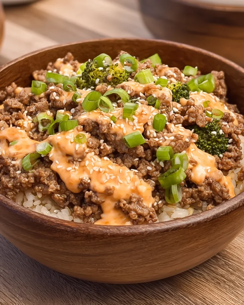 Korean Ground Beef Bowls