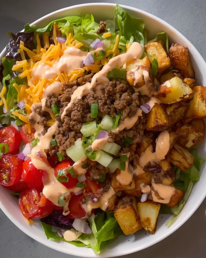 Loaded Burger Bowls