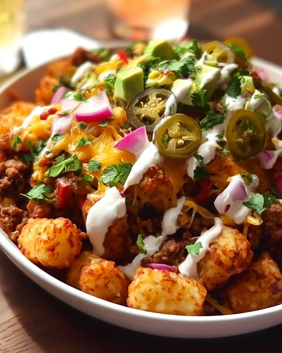 Loaded Tater Tot Nachos