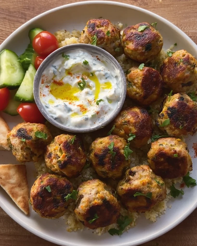 Mediterranean Chicken Meatballs
