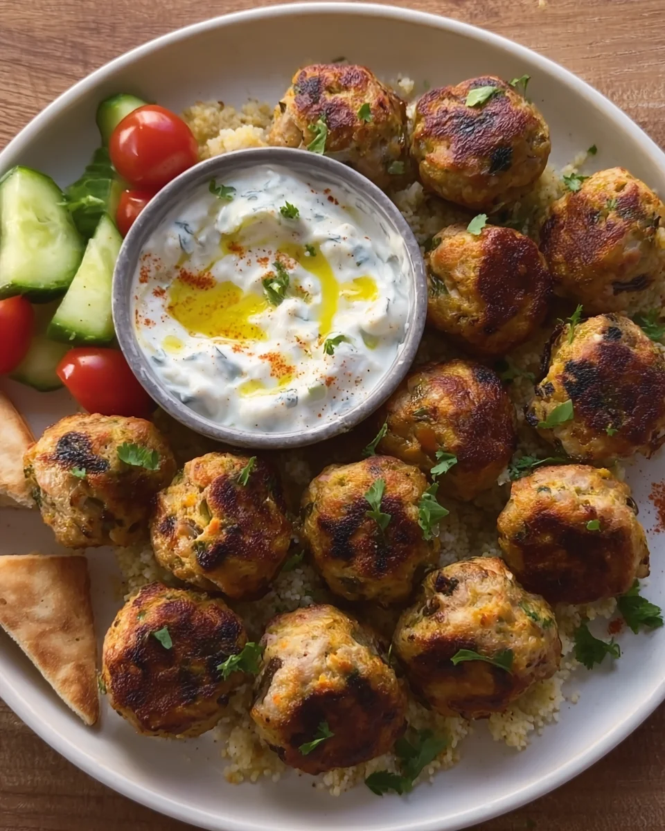 Mediterranean Chicken Meatballs
