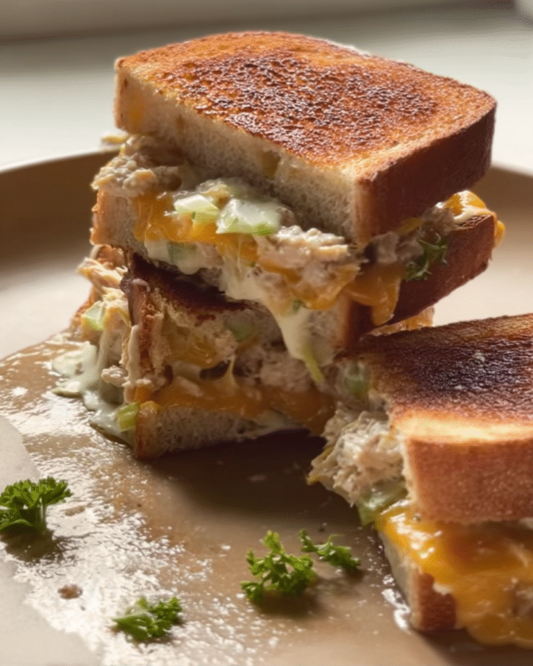 Mini Triple-Decker Tuna Melts