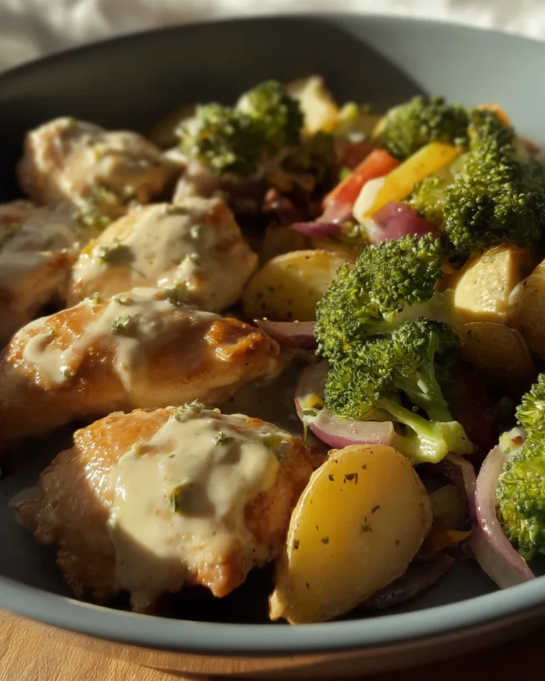 SHEET PAN HONEY MUSTARD CHICKEN THIGHS AND VEGGIES