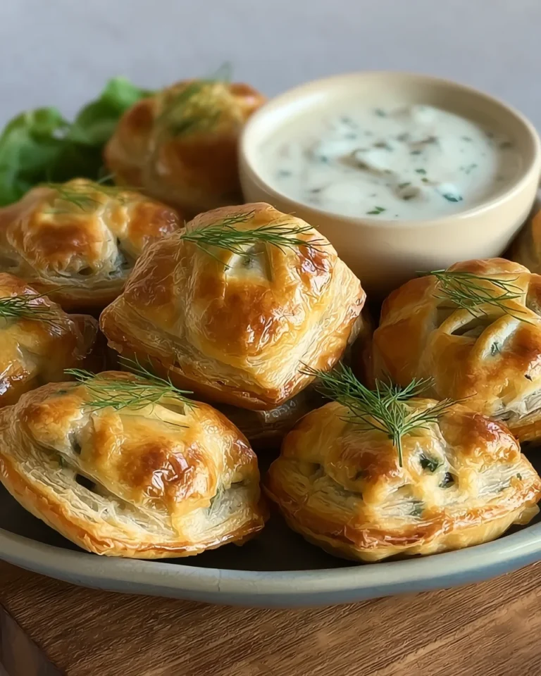 Salmon Wellington Pastry Bites