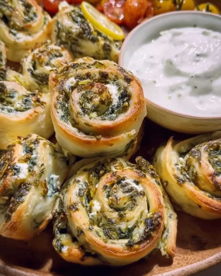 Spinach Feta Pinwheels