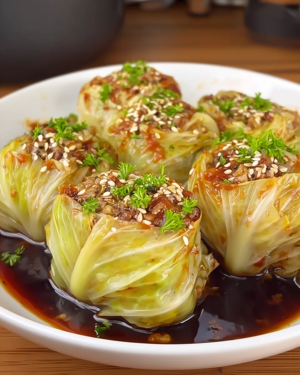 Stuffed Napa Cabbage Rolls
