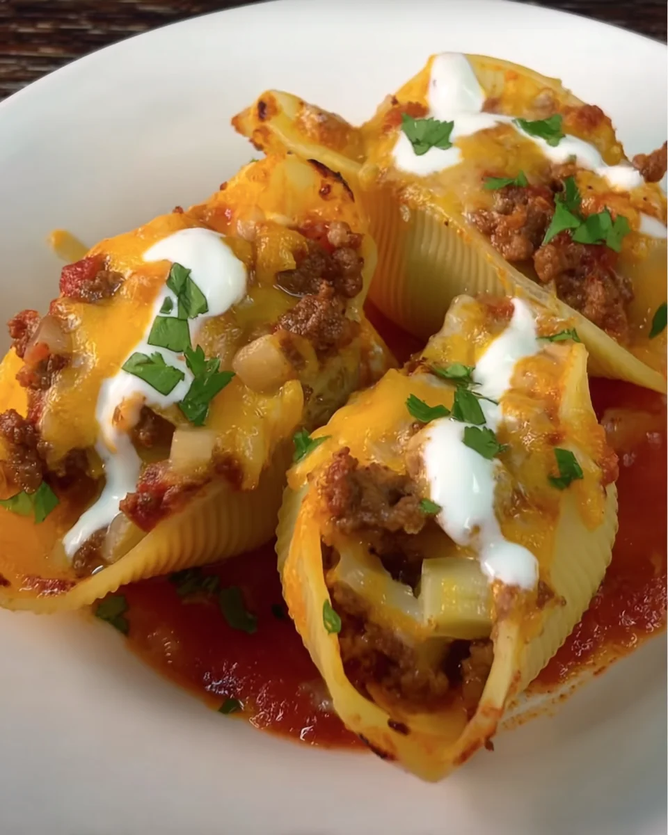 Taco Stuffed Pasta Shells