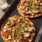 harissa chicken flatbreads