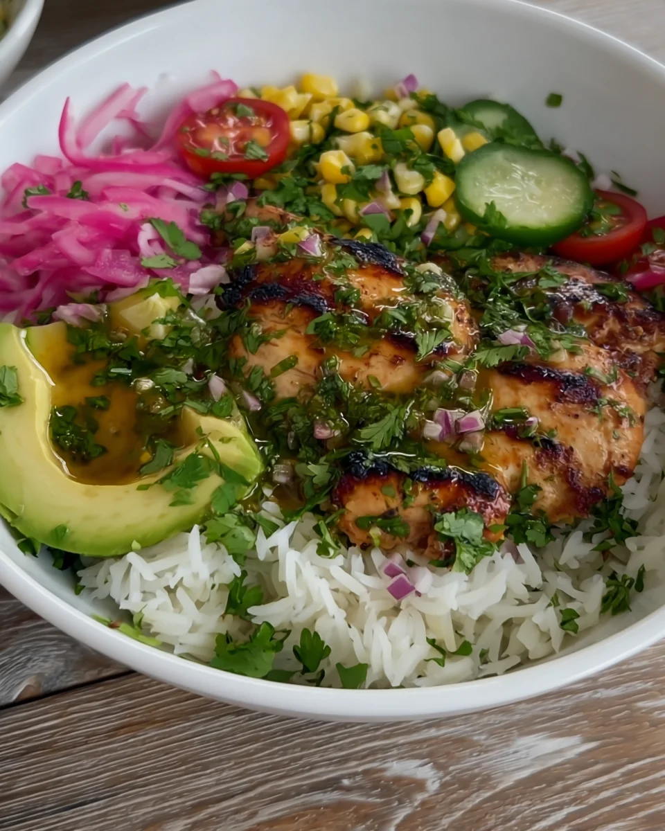 honey lime cilantro chicken & rice bowls