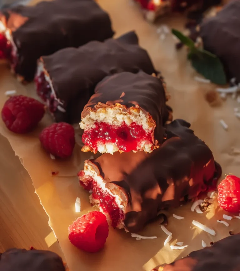 4-Ingredient Raspberry Coconut Bars