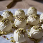 Divine White Chocolate and Pistachio Truffles