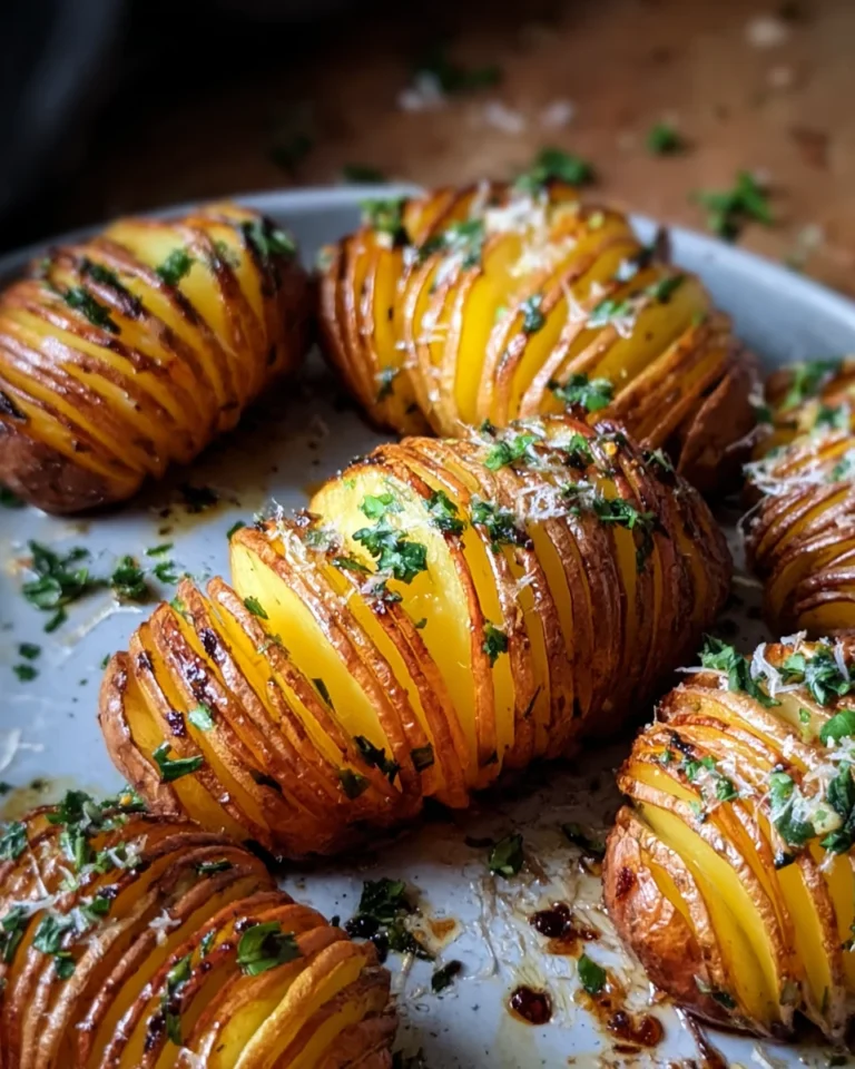 Garlic Herb Hasselback Potatoes