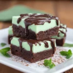 Irish Mint Brownies