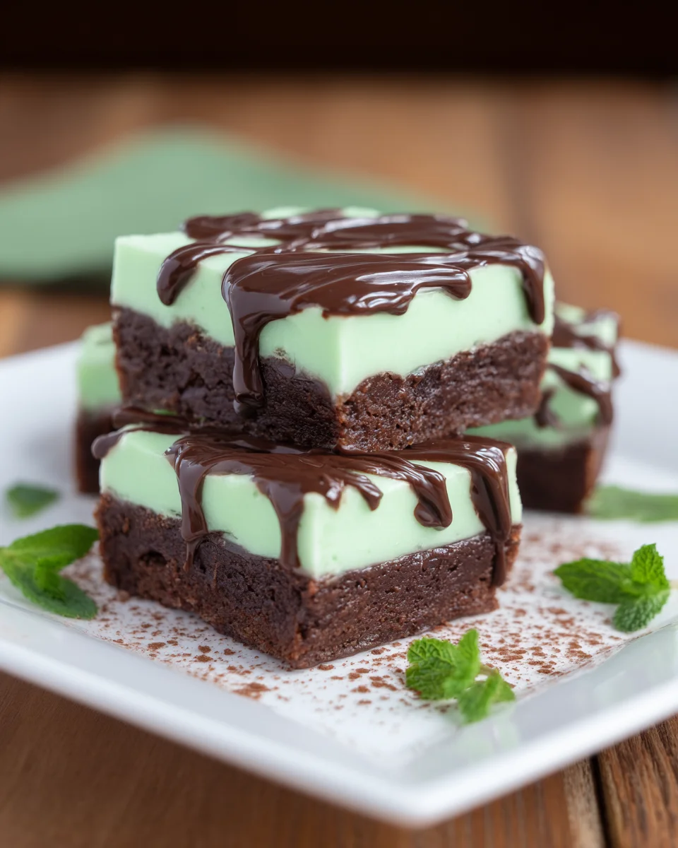 Irish Mint Brownies