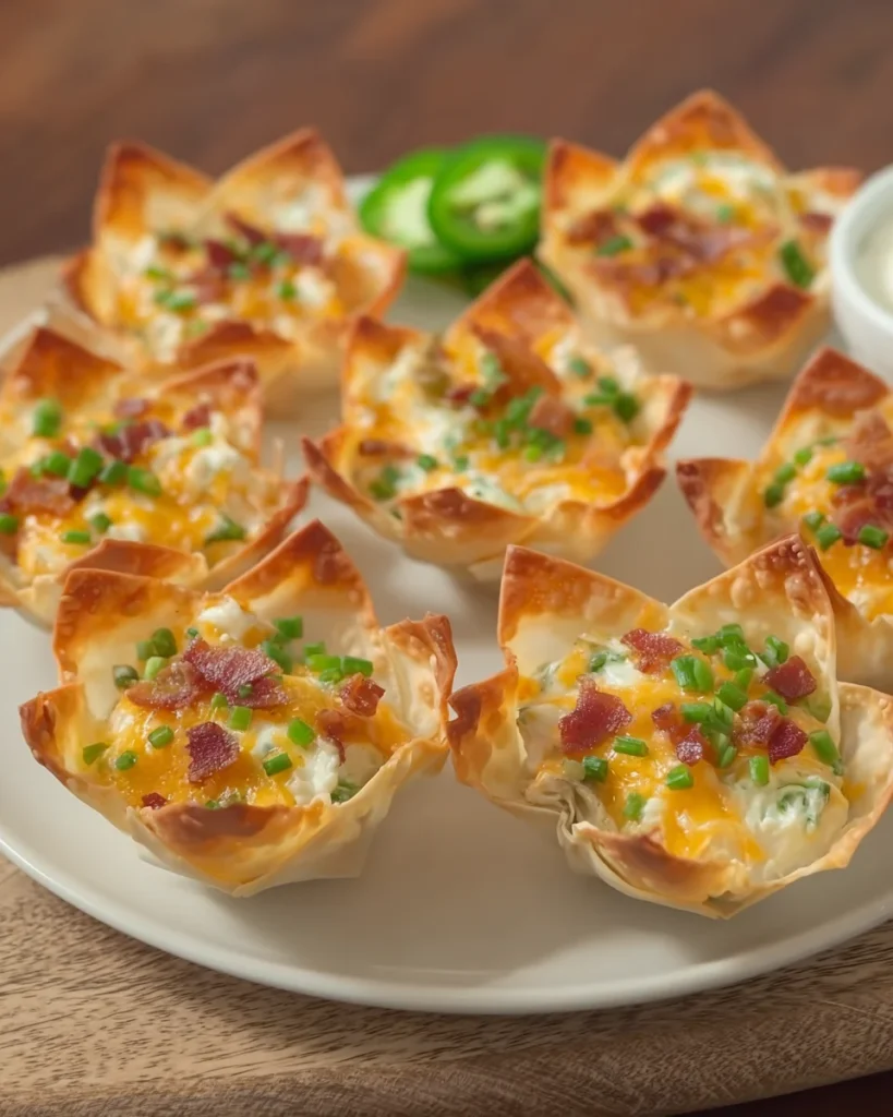 Jalapeno Popper Wonton Cups