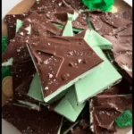 St. Patrick’s Day Grasshopper Mint Chocolate Bark