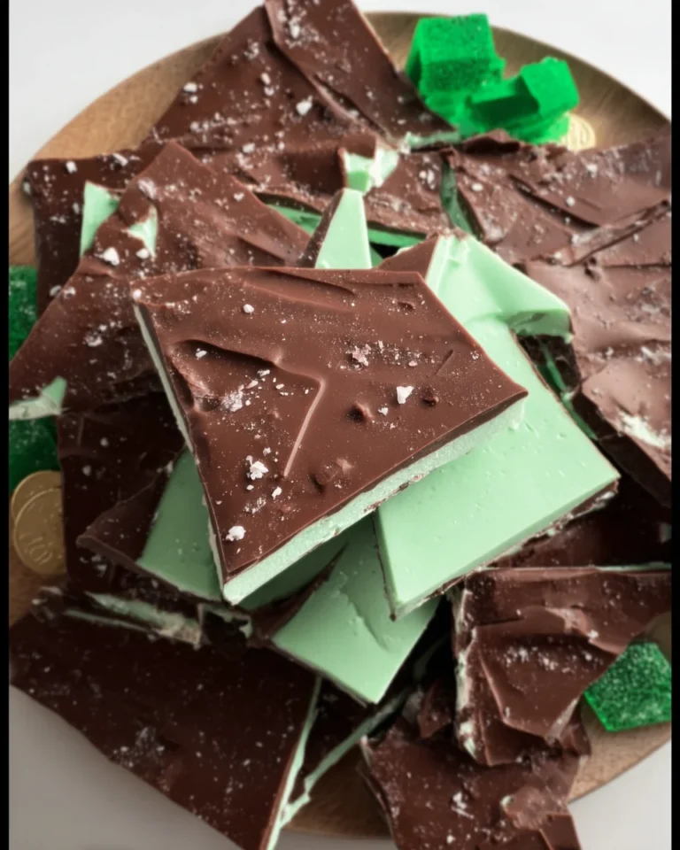 St. Patrick’s Day Grasshopper Mint Chocolate Bark