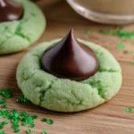 St. Patrick's Day Mint Chocolate Kiss Cookies