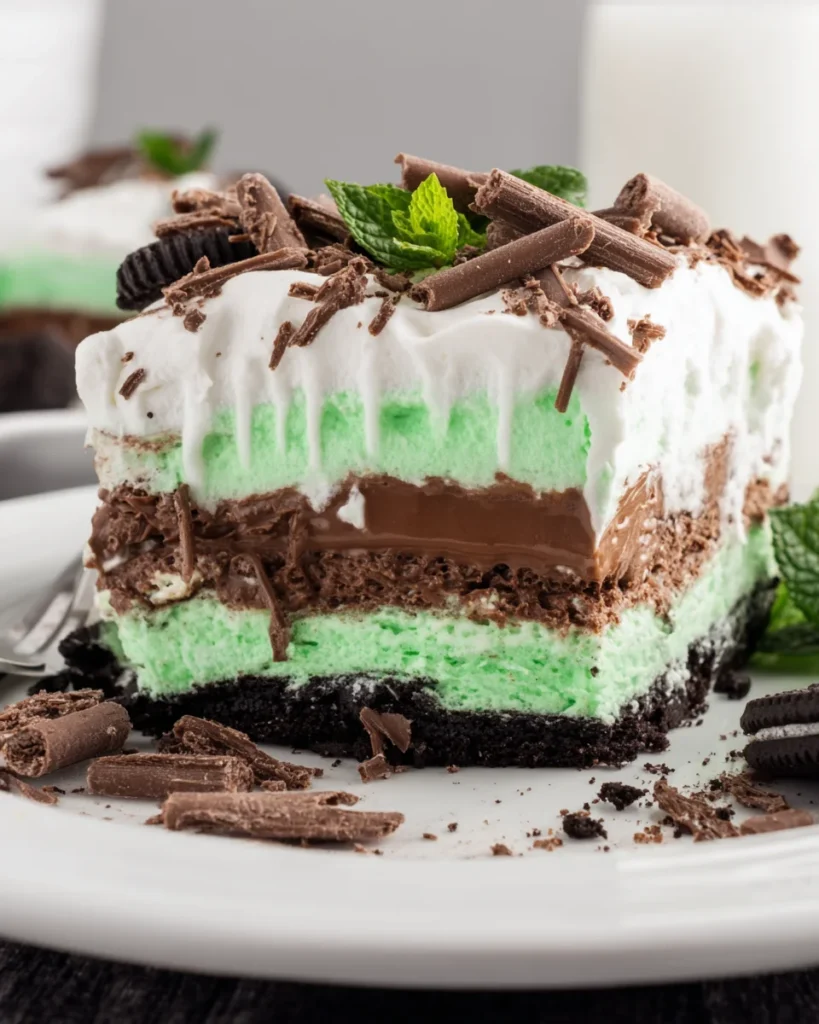 St. Patrick’s Day Mint Chocolate Lasagna