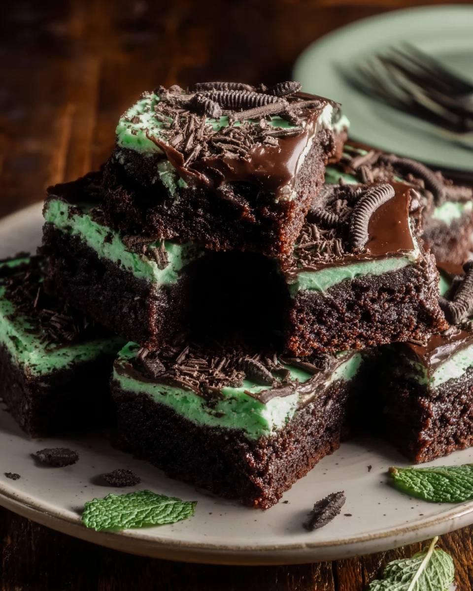 St. Patrick’s Day Ultimate Mint Brownies