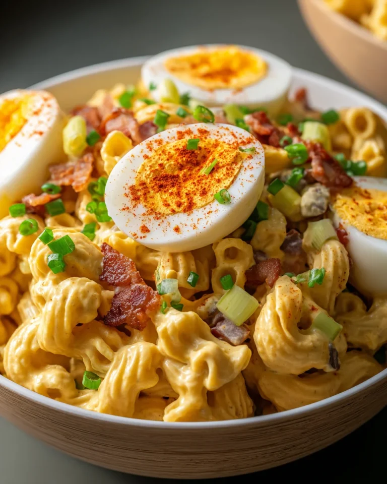 Bacon Deviled Egg Pasta Salad