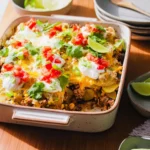 Cheesy Taco Potato Casserole (High Protein!)