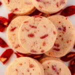 Cherry Almond Shortbread Cookies