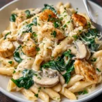 Chicken Alfredo Spinach Pasta