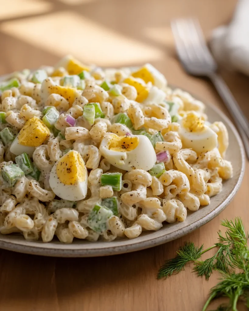 Creamy Ranch Egg Macaroni Salad