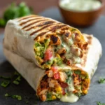 Easy Chipotle Ranch Grilled Chicken Burrito