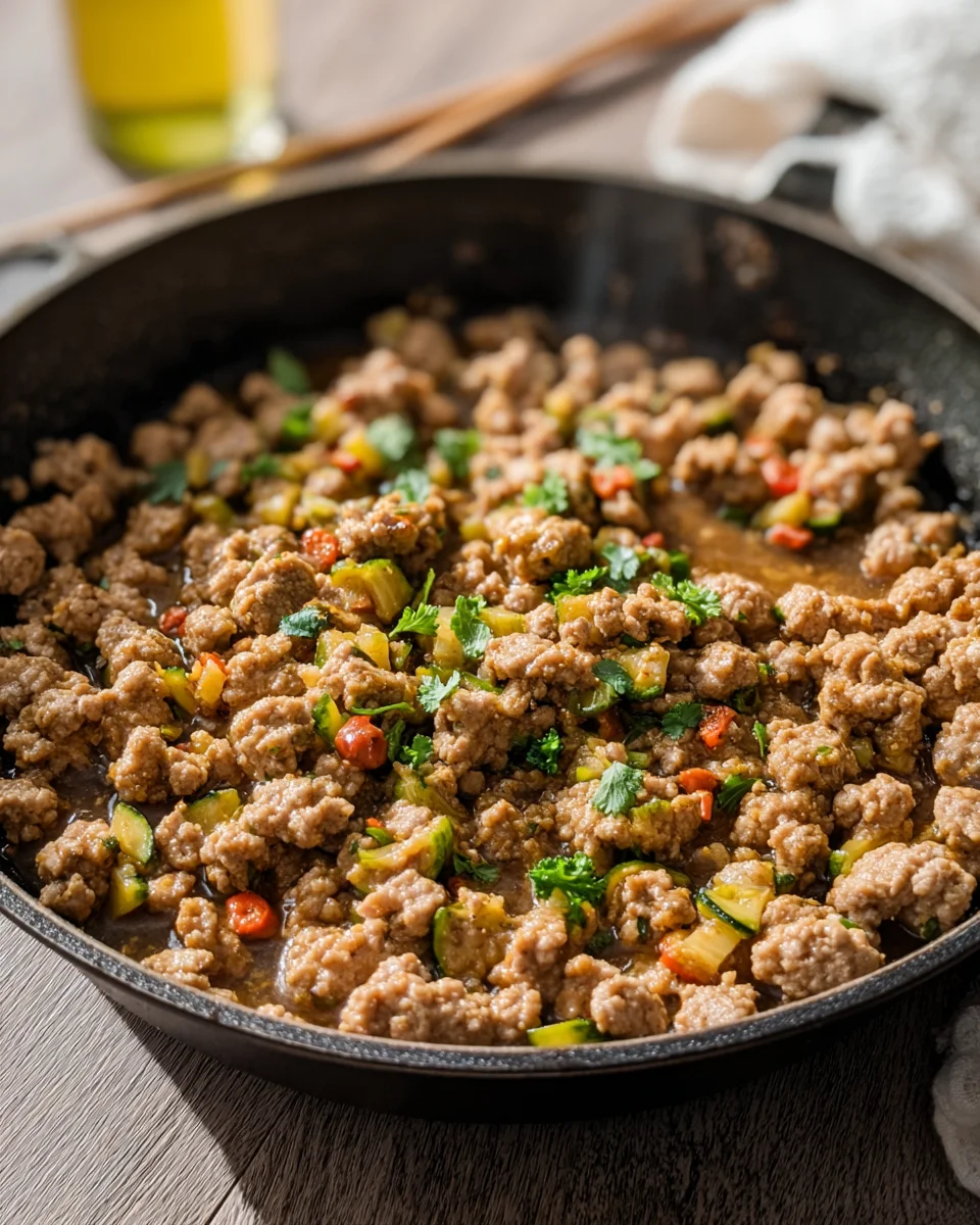 Garlic Ginger Turkey Skillet