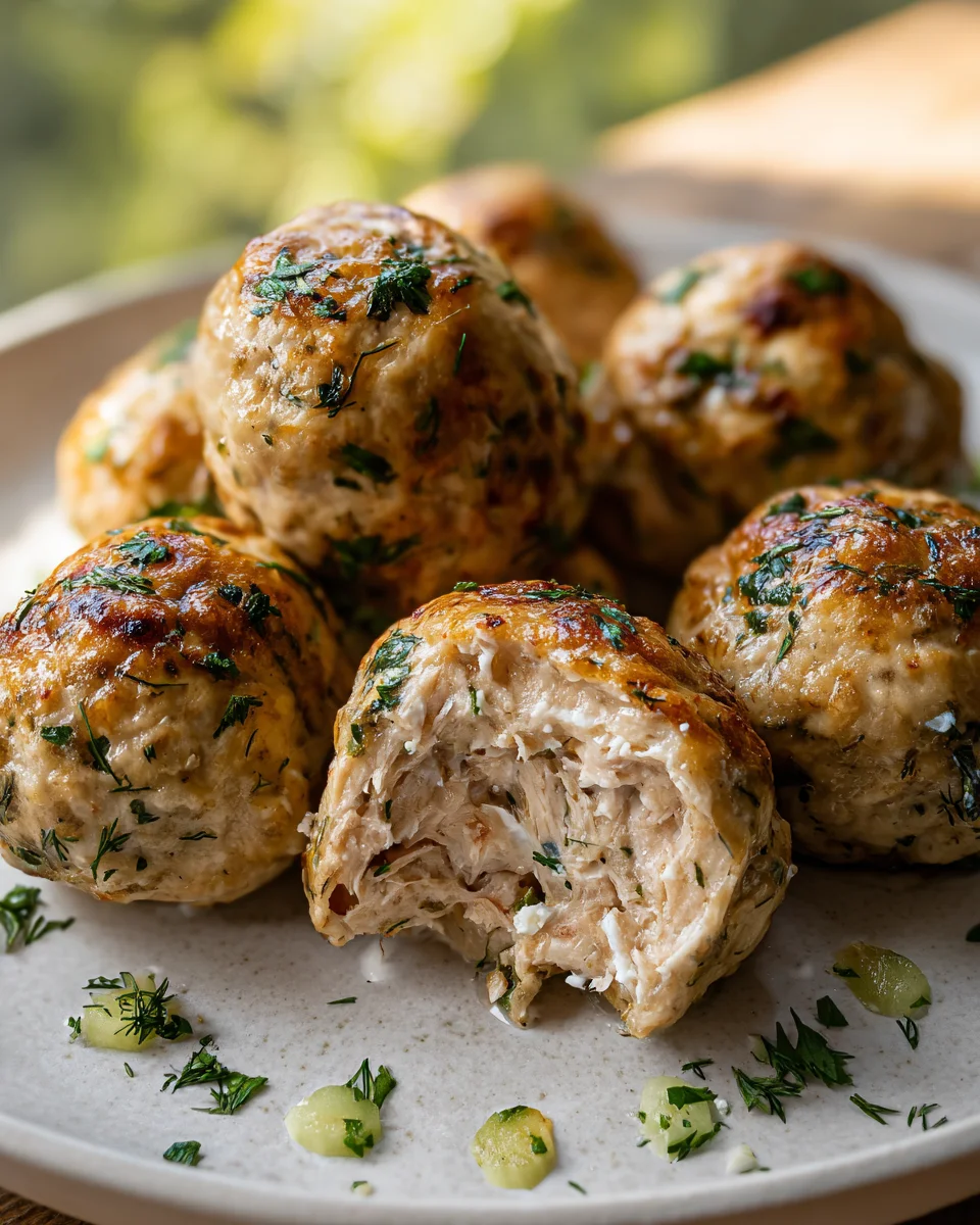 Greek Chicken Meatballs