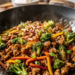 Ground Chicken Teriyaki Stir Fry