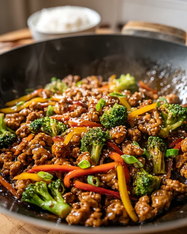 Ground Chicken Teriyaki Stir Fry