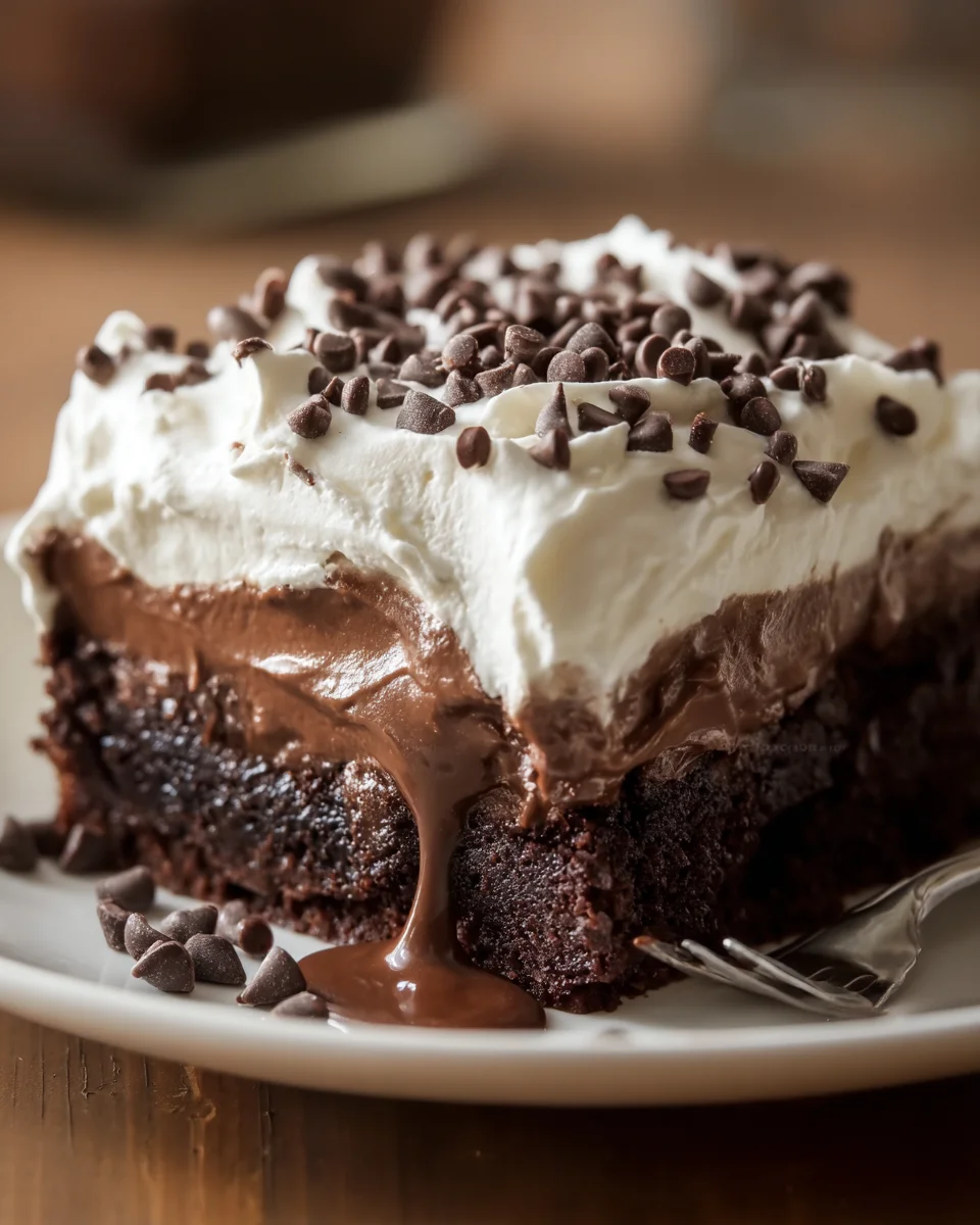 Layered Pudding Brownie Dessert