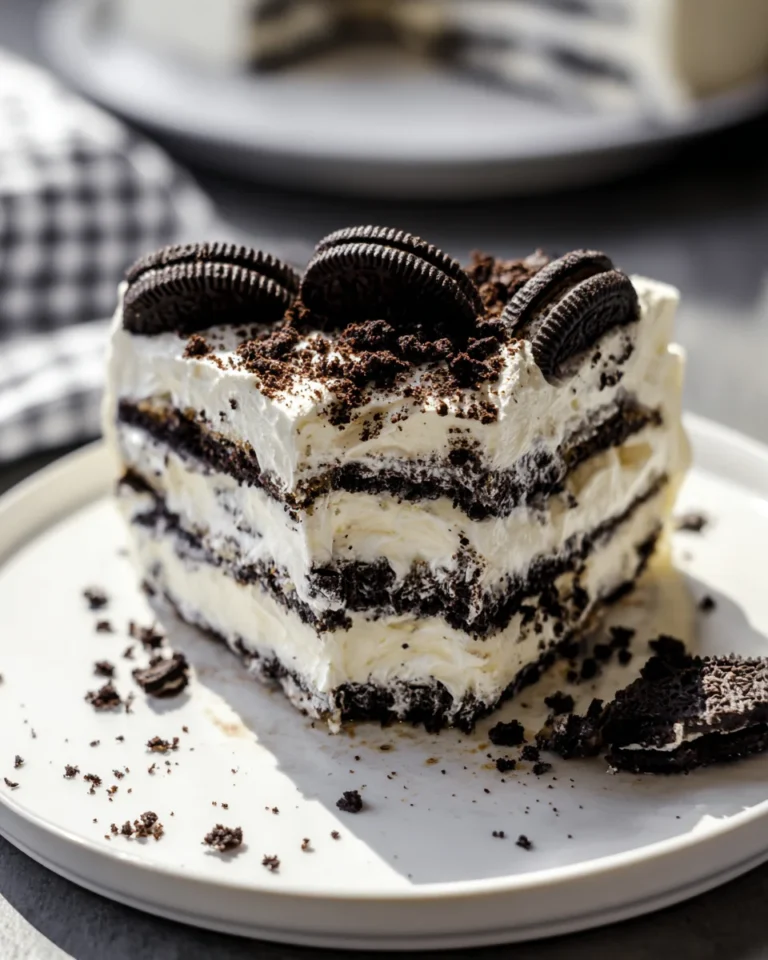 No Bake Oreo Icebox Cake