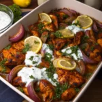 One-Pan Chicken Shawarma with Roasted Garlic Sauce