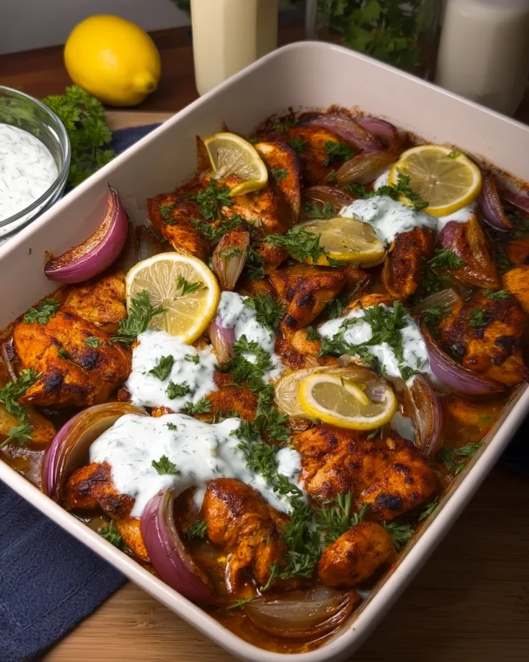 One-Pan Chicken Shawarma with Roasted Garlic Sauce