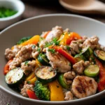 One Pan Turkey Veggie Bowl