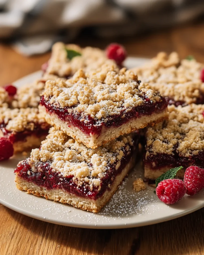 Raspberry Crumble Bars