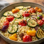 Roasted Vegetable Orzo Bowl