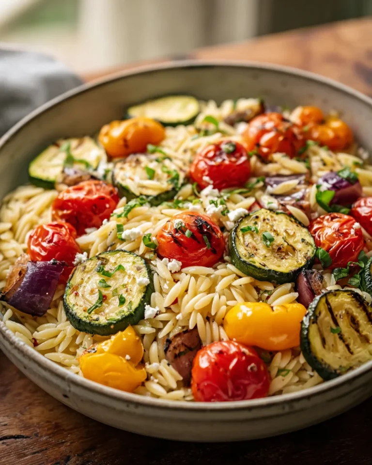 Roasted Vegetable Orzo Bowl