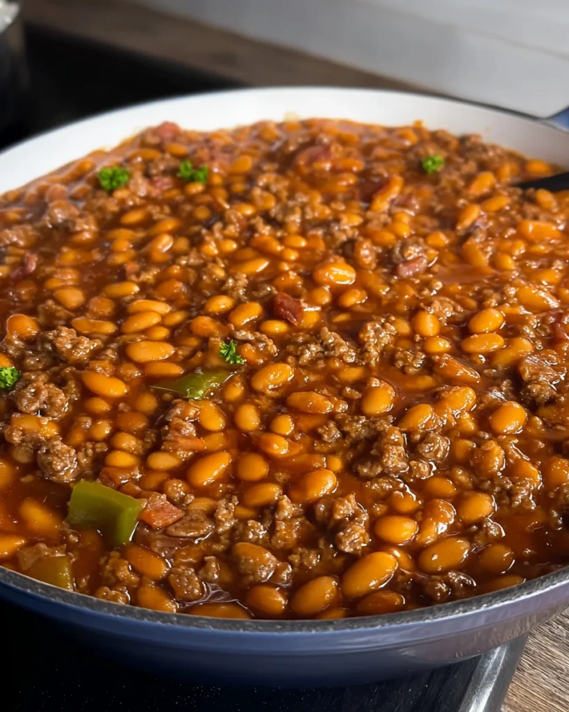 Slow Cooker Cowboy Beans