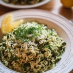 Spanakorizo (Greek Spinach Rice)